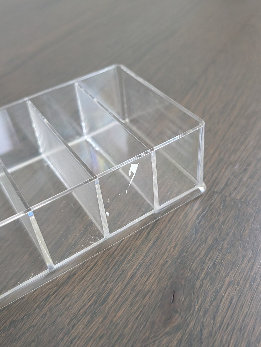 Clear Acrylic 8-Slot Compacts & Makeup Organizer Tray - Picture 4 of 7